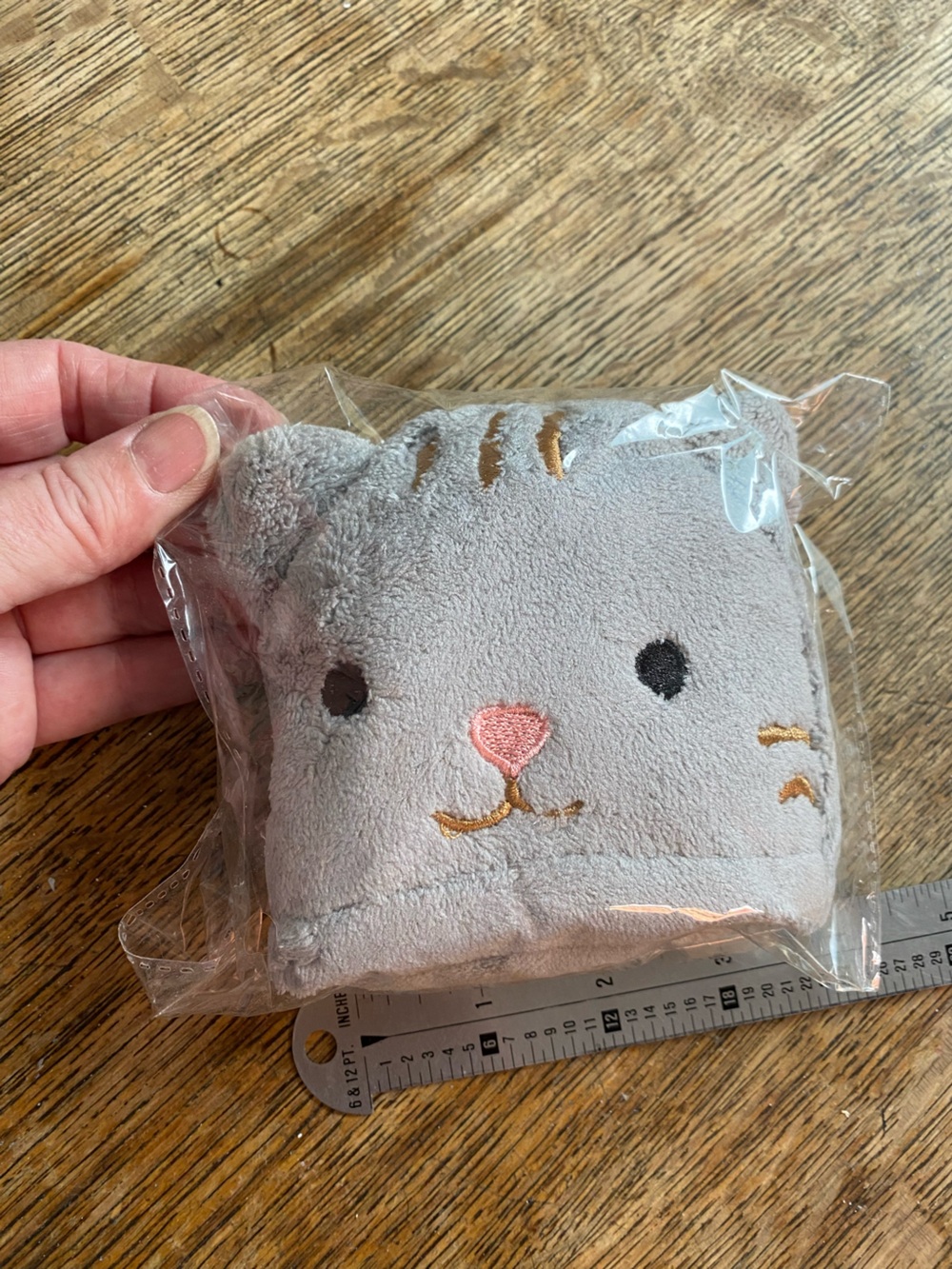 Kawaii kitty face washcloth/small towel